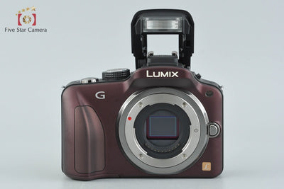 【中古】Panasonic パナソニック DMC-G3 センシュアルブラウン + G VARIO 14-42mm f/3.5-5.6 ASPH. MEGA O.I.S. H-FS014042 シャッター回数僅少