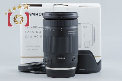 【中古】TAMRON タムロン B028 18-400mm f/3.5-6.3 Di II VC HLD キヤノン用 元箱付き