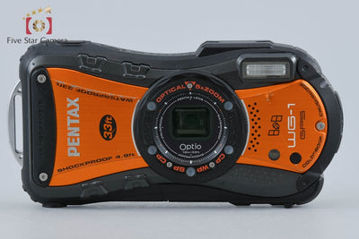 【中古】RICOH リコー PENTAX ペンタックス Optio WG-1 GPS シャイニーオレンジ 防水アクションカメラ