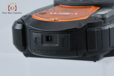 【中古】RICOH リコー PENTAX ペンタックス Optio WG-1 GPS シャイニーオレンジ 防水アクションカメラ