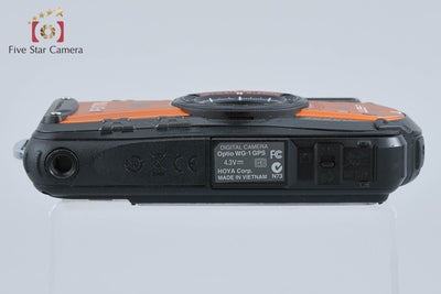 【中古】RICOH リコー PENTAX ペンタックス Optio WG-1 GPS シャイニーオレンジ 防水アクションカメラ