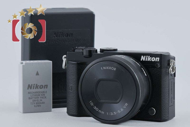 【中古】Nikon ニコン 1 J5 ブラック 標準パワーズームキット シャッター回数僅少