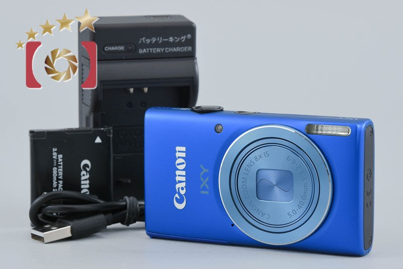 【中古】Canon キヤノン IXY 100F ブルー コンパクトデジタルカメラ