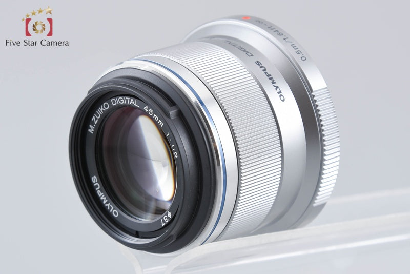 中古】OLYMPUS オリンパス M.ZUIKO DIGITAL 45mm f/1.8 シルバー 元箱