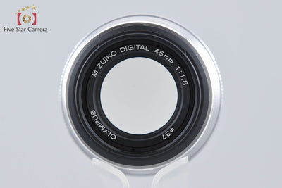 【中古】OLYMPUS オリンパス M.ZUIKO DIGITAL 45mm f/1.8 シルバー 元箱付き