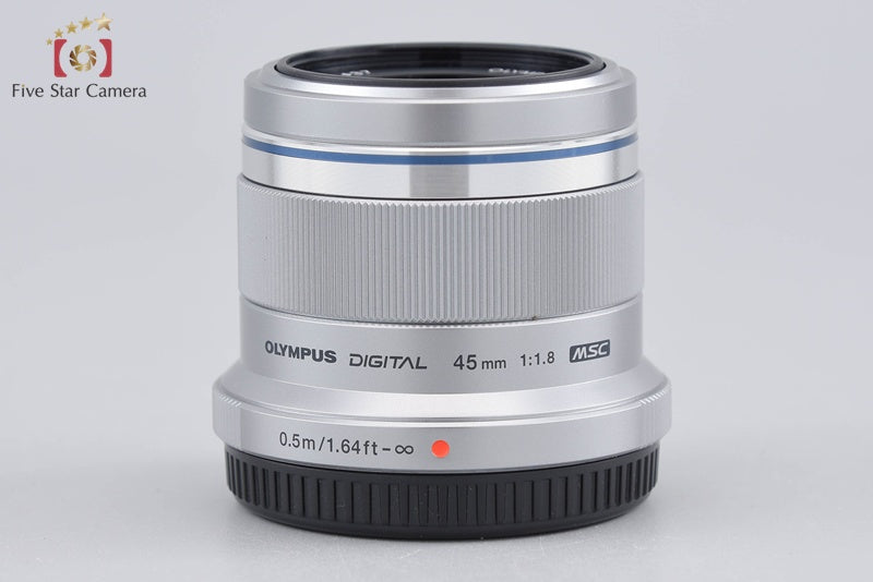 中古】OLYMPUS オリンパス M.ZUIKO DIGITAL 45mm f/1.8 シルバー 元箱