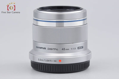 【中古】OLYMPUS オリンパス M.ZUIKO DIGITAL 45mm f/1.8 シルバー 元箱付き