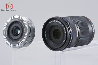 【中古】OLYMPUS オリンパス OM-D E-M10 Mark II EZ ダブルズームキット シルバー シャッター回数僅少 元箱付き