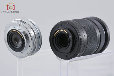 【中古】OLYMPUS オリンパス OM-D E-M10 Mark II EZ ダブルズームキット シルバー シャッター回数僅少 元箱付き