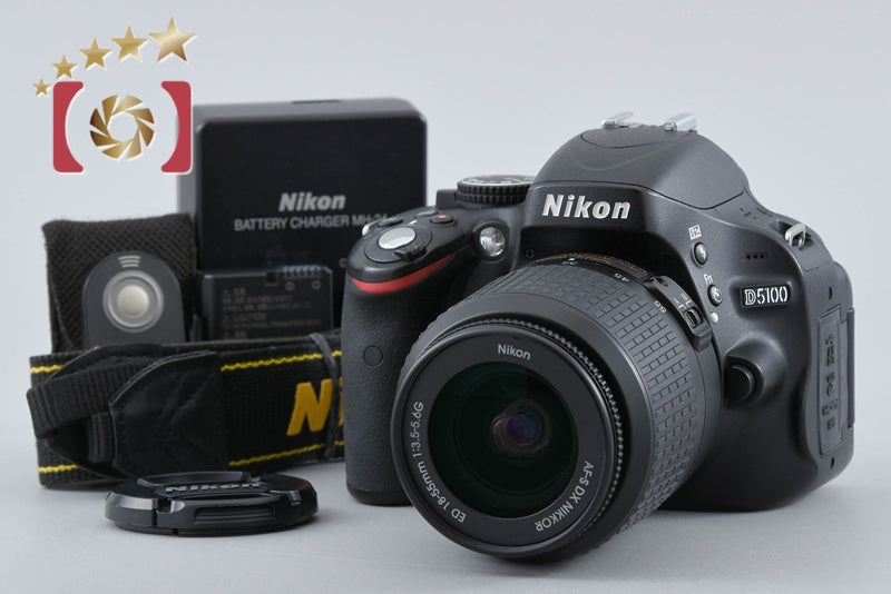 【中古】Nikon ニコン D5100 + AF-S DX NIKKOR 18-55mm f/3.5-5.6 G ED