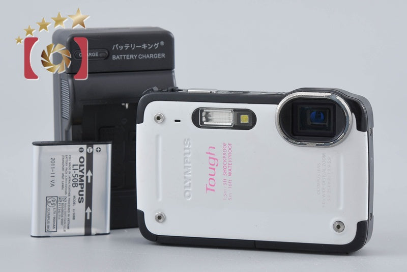 【中古】OLYMPUS オリンパス TOUGH TG-620 ホワイト コンパクトデジタルカメラ