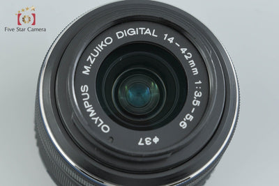 【中古】OLYMPUS オリンパス M.ZUIKO DIGITAL 14-42mm f/3.5-5.6 II R ブラック