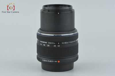 【中古】OLYMPUS オリンパス M.ZUIKO DIGITAL 14-42mm f/3.5-5.6 II R ブラック