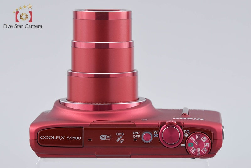 【中古】Nikon デジタルカメラ　S9500 coolpix レッド 中古】Nikon ニコン COOLPIX S9500 ヴェルヴェットレッド コンパクト