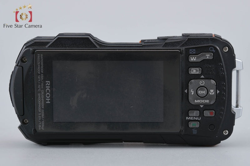 中古】RICOH リコー PENTAX ペンタックス WG-50 オレンジ 防水デジタル