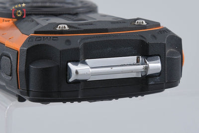 【中古】RICOH リコー PENTAX ペンタックス WG-50 オレンジ 防水デジタルカメラ