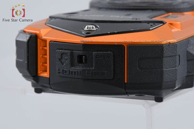 【中古】RICOH リコー PENTAX ペンタックス WG-50 オレンジ 防水デジタルカメラ