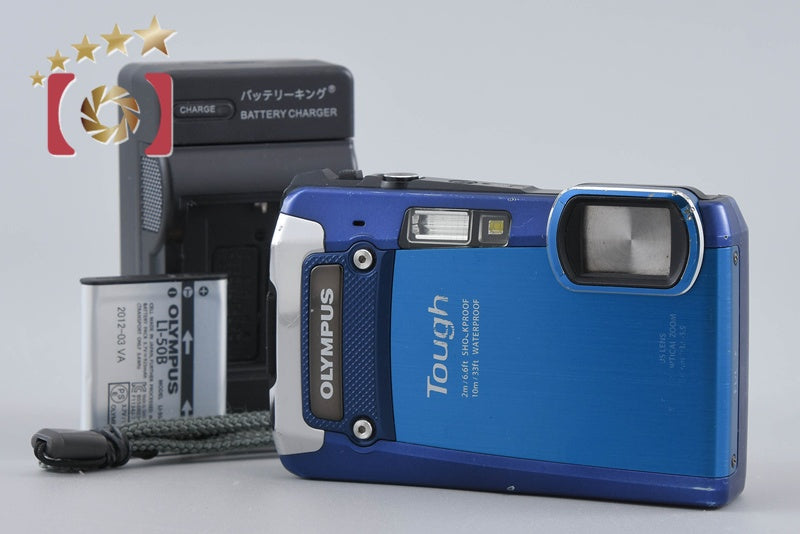 【中古】OLYMPUS オリンパス TOUGH TG-820 ブルー 防水デジタルカメラ