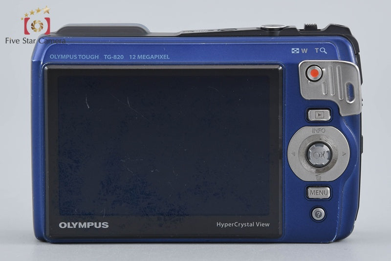 中古】OLYMPUS オリンパス TOUGH TG-820 ブルー 防水デジタルカメラ
