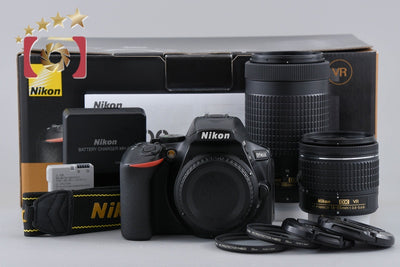 【中古】Nikon ニコン D5600 ダブルズームキット 元箱付き