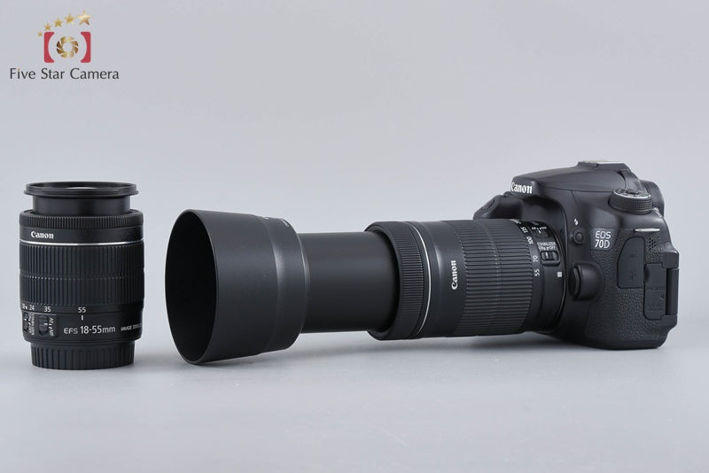 中古】Canon キヤノン EOS 70D ダブルズームレンズキット – Five Star