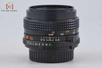 【中古】MINOLTA ミノルタ New MD 50mm f/1.7