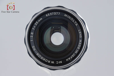 【中古】MINOLTA ミノルタ MC W.ROKKOR-HG 35mm f/2.8