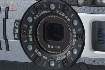 【中古】RICOH リコー PENTAX ペンタックス WG-5 GPS ガンメタリック 防水デジタルカメラ シャッター回数僅少
