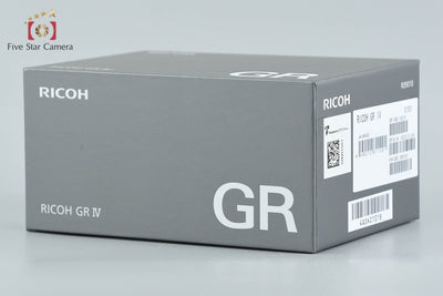 【中古】RICOH リコー GR IV コンパクトデジタルカメラ シャッター回数僅少 元箱付き