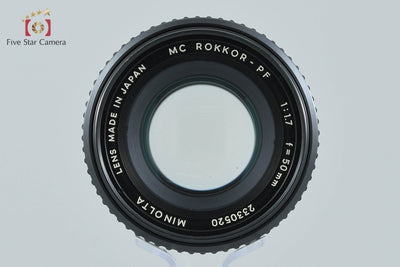 【中古】MINOLTA ミノルタ MC ROKKOR-PF 50mm f/1.7