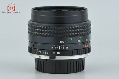 【中古】MINOLTA ミノルタ MC ROKKOR-PF 50mm f/1.7