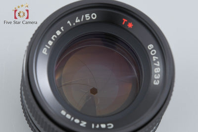 【中古】CONTAX コンタックス Carl Zeiss Planar 50mm f/1.4 T* AEJ