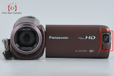 【中古】Panasonic パナソニック HC-W570M ブラウン ビデオカメラ 元箱付き