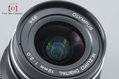 【中古】OLYMPUS オリンパス M.ZUIKO DIGITAL ED 12mm f/2.0 ブラック