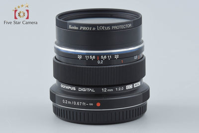 【中古】OLYMPUS オリンパス M.ZUIKO DIGITAL ED 12mm f/2.0 ブラック