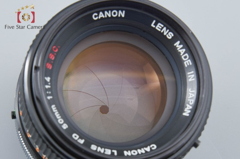 中古】Canon キヤノン FD 50mm f/1.4 S.S.C. – Five Star Camera