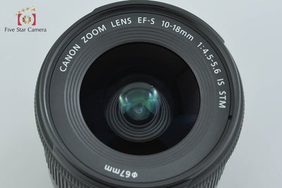 【中古】Canon キヤノン EF-S 10-18mm f/4.5-5.6 IS STM