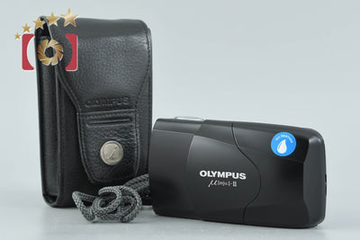【中古】OLYMPUS オリンパス μ[mju:]-II ミューII ブラック コンパクトフィルムカメラ