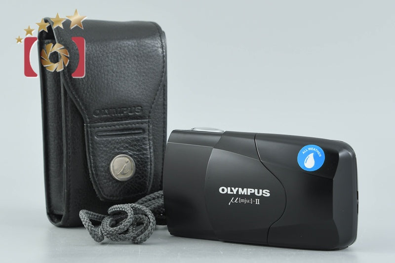 【中古】OLYMPUS オリンパス μ[mju:]-II ミューII ブラック コンパクトフィルムカメラ