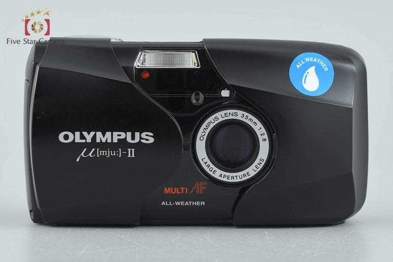 中古】OLYMPUS オリンパス μ[mju:]-II ミューII ブラック コンパクト