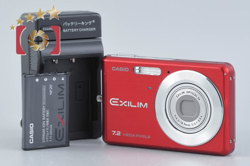 【中古】Casio EXILIM EX-Z77 レッド コンパクトデジタルカメラ