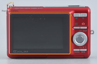 【中古】Casio EXILIM EX-Z77 レッド コンパクトデジタルカメラ
