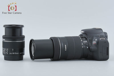【中古】Canon キヤノン EOS Kiss X9 ダブルズームキット ブラック シャッター回数僅少