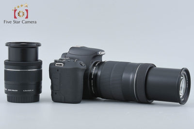 【中古】Canon キヤノン EOS Kiss X9 ダブルズームキット ブラック シャッター回数僅少