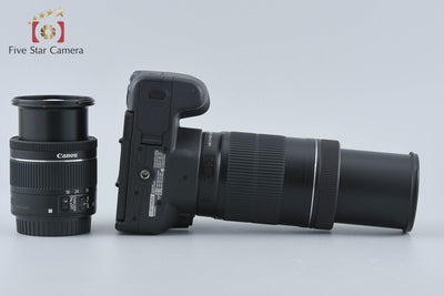 【中古】Canon キヤノン EOS Kiss X9 ダブルズームキット ブラック シャッター回数僅少