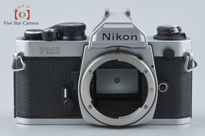 【中古】Nikon ニコン ニュー FM2 後期 シルバー + MF-16 データバック 2026.6月 オーバーホール済み