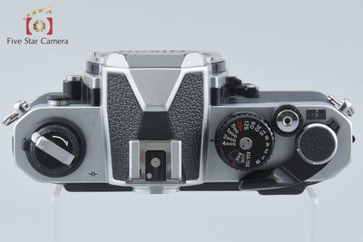 【中古】Nikon ニコン ニュー FM2 後期 シルバー + MF-16 データバック 2026.6月 オーバーホール済み