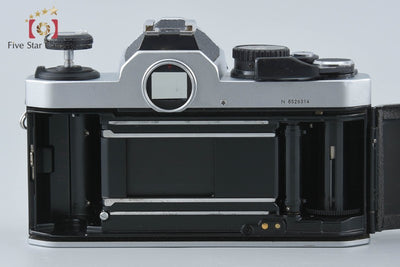 【中古】Nikon ニコン ニュー FM2 後期 シルバー + MF-16 データバック 2026.6月 オーバーホール済み