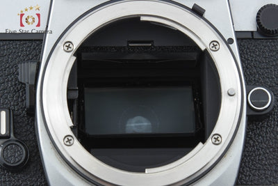 【中古】Nikon ニコン ニュー FM2 後期 シルバー + MF-16 データバック 2026.6月 オーバーホール済み