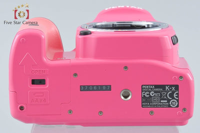 【中古】PENTAX ペンタックス K-x ピンク デジタル一眼レフカメラ シャッター回数僅少